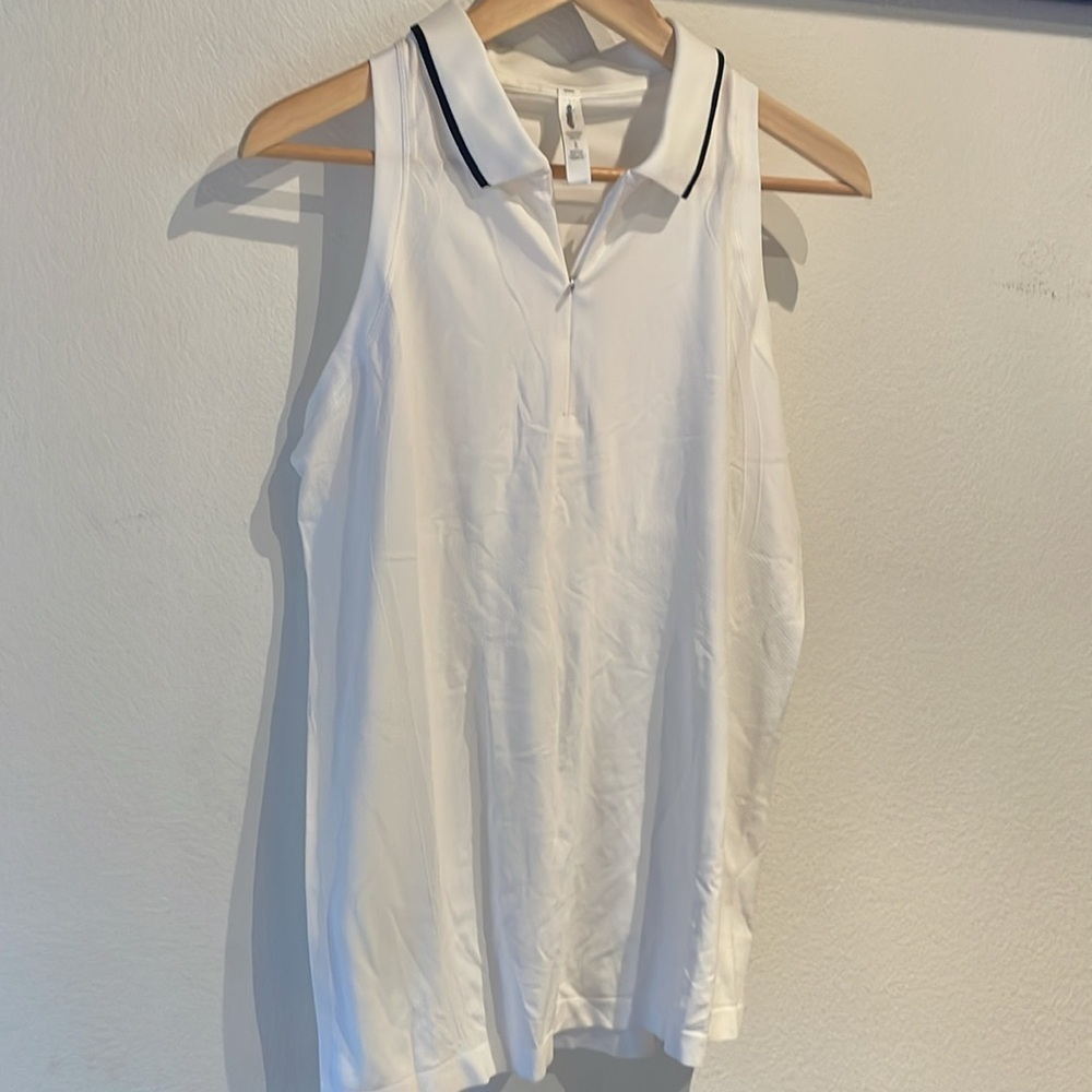 🆕 Athleta Momentum Polo Tank Top, Golf, Tennis, NWOT, Size XL - Picture 5 of 10